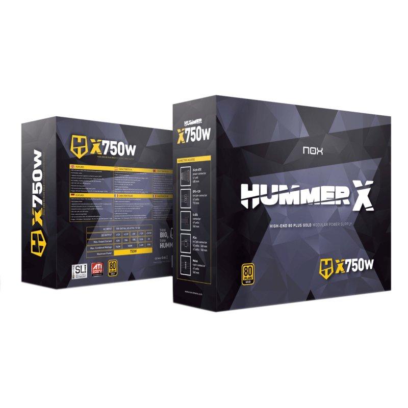 Nox Fuente HUMMER X 750W Modular Gold