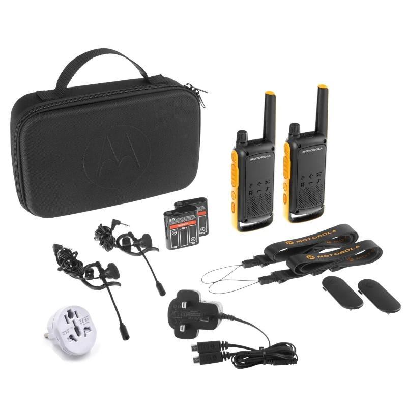 MOTOROLA T82 Extrem Walkie Talkie Duo UK con Adapt MOTOROLA T82 Extrem Walkie Talkie Duo UK con Adapt