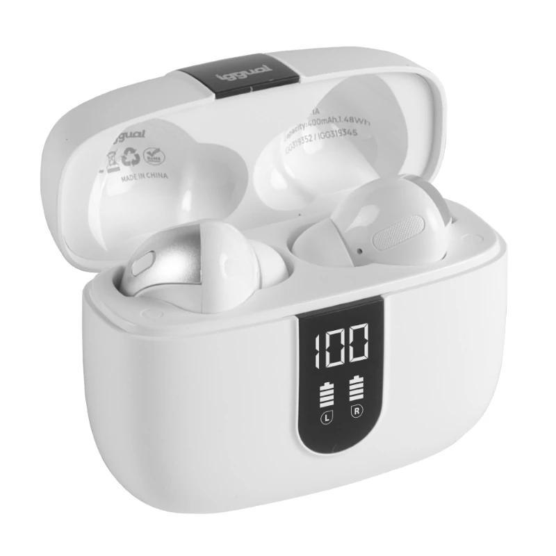iggual Auriculares inalámbricos TWS Bluetooth blan iggual Auriculares inalámbricos TWS Bluetooth blan