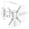 EWENT EW1525 Soporte pared TV ext 3 pivot 23-55" EWENT EW1525 Soporte pared TV ext 3 pivot 23-55"