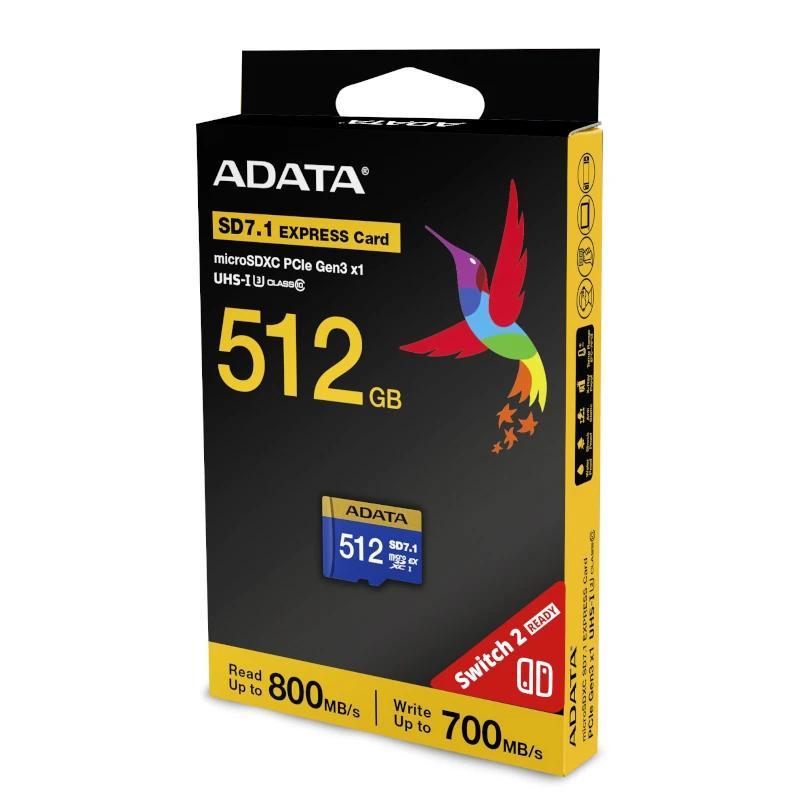 ADATA Extreme microSDXC 512GB SD7.1 Gen3x1 Switch2 ADATA Extreme microSDXC 512GB SD7.1 Gen3x1 Switch2