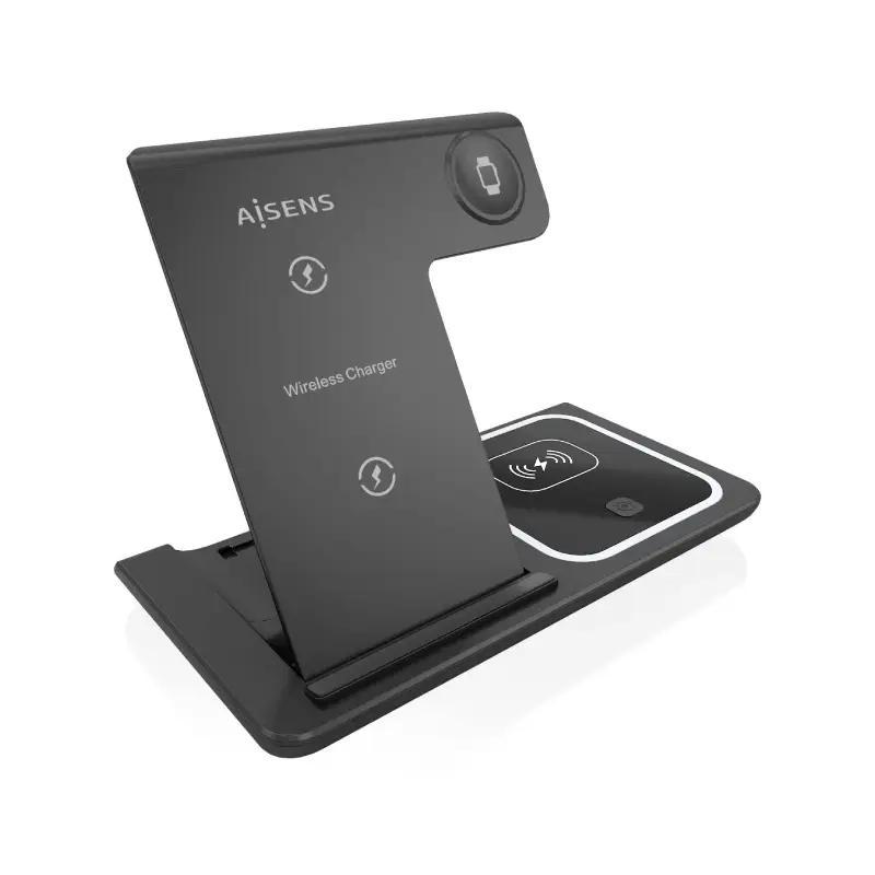 Aisens Cargador Inalámbrico USBC 15W 3 en 1 Negro Aisens Cargador Inalámbrico USBC 15W 3 en 1 Negro