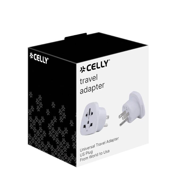 Celly Adaptador de Viaje Universal US Celly Adaptador de Viaje Universal US