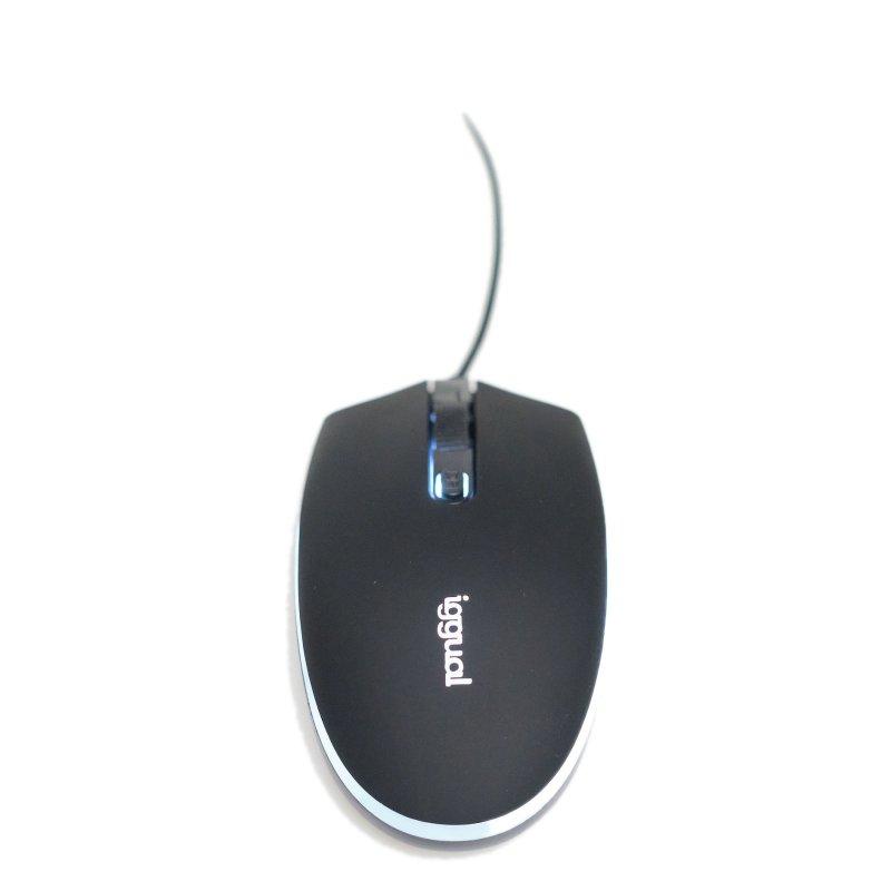 iggual Ratón óptico COM-LED-1600DPI negro iggual Ratón óptico COM-LED-1600DPI negro