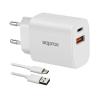 APPROX CARGADOR 20W QC 1 X USB A+ 1 X USB C+CABLE APPROX CARGADOR 20W QC 1 X USB A+ 1 X USB C+CABLE