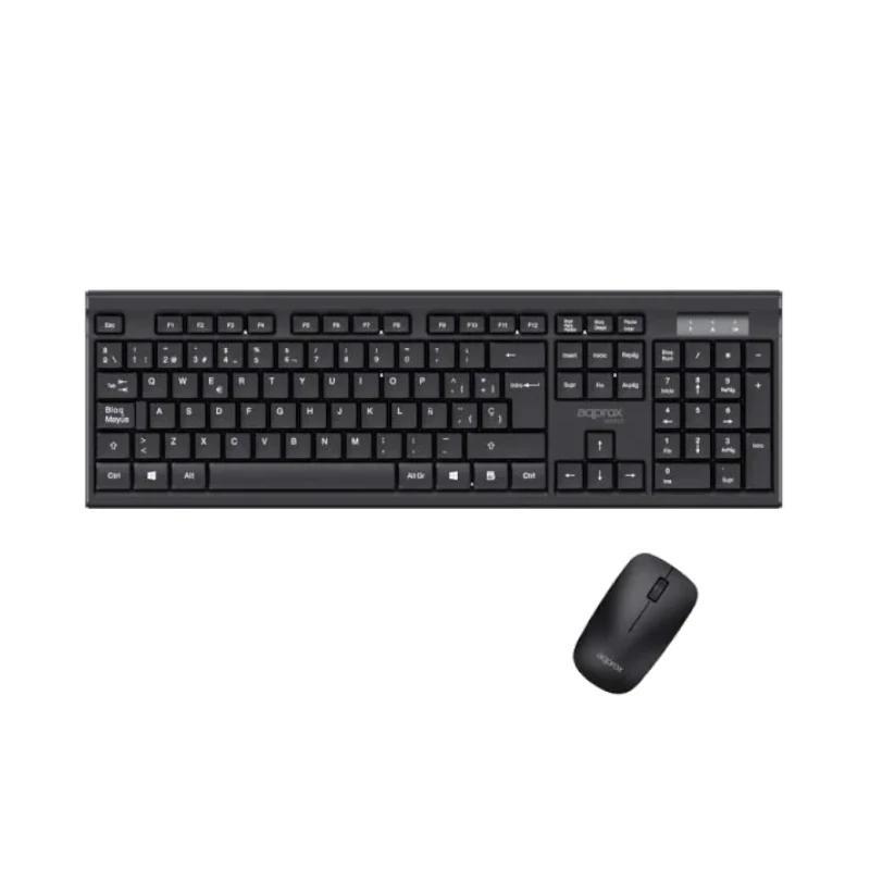 APPROX Teclado+raton inal. MX410 Negro APPROX Teclado+raton inal. MX410 Negro