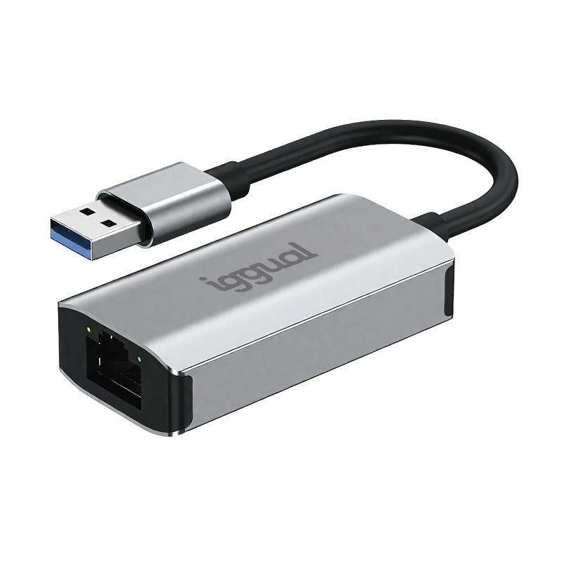 iggual Adaptador USB-A a RJ45 Gigabit iggual Adaptador USB-A a RJ45 Gigabit