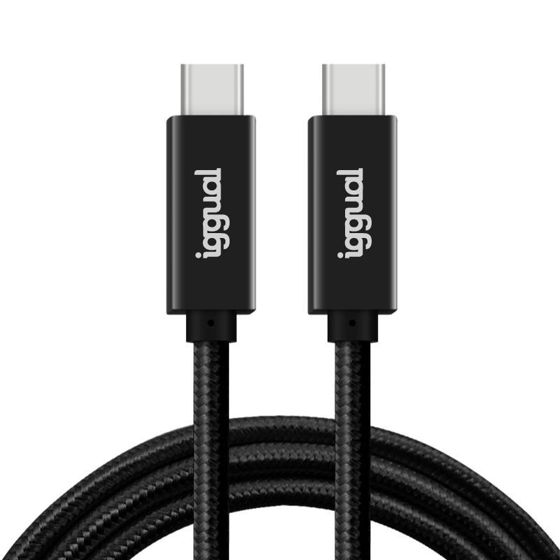 iggual Cable USB-C 3.2 Gen2x2 100W 5A 4K 1m nylon iggual Cable USB-C 3.2 Gen2x2 100W 5A 4K 1m nylon