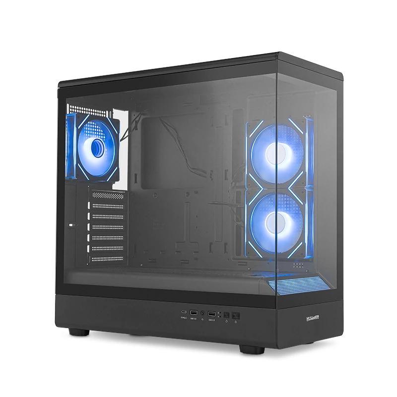 NOX Semitorre HUMMER SIGNAL Frameless ARGB Negro NOX Semitorre HUMMER SIGNAL Frameless ARGB Negro