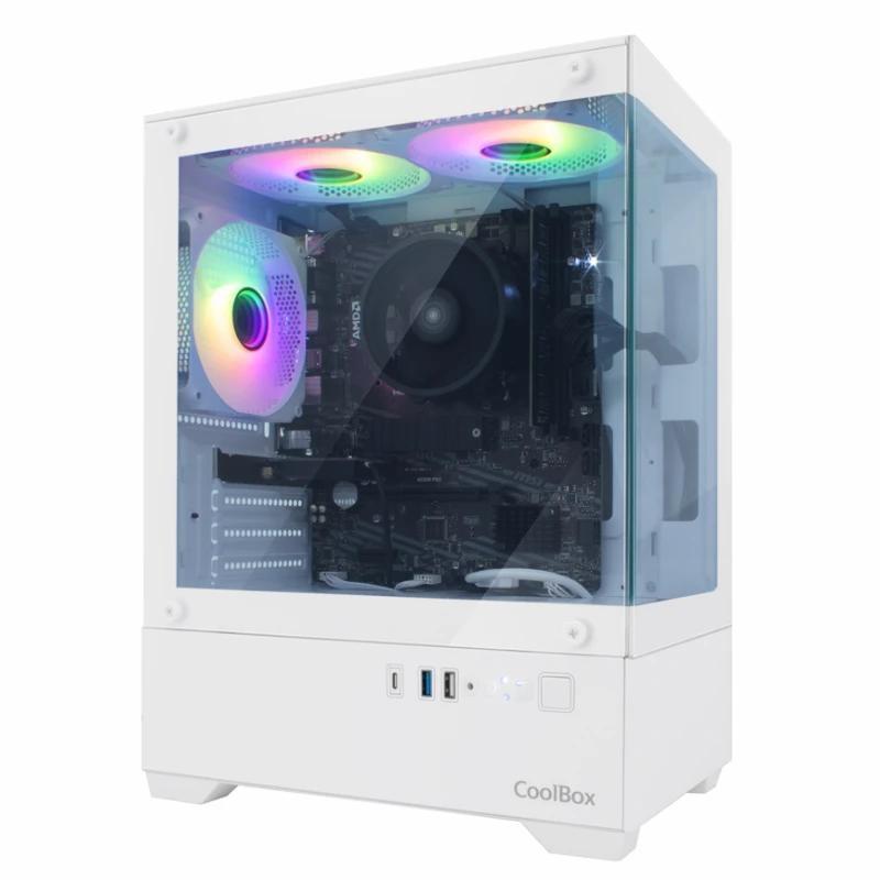 Coolbox Caja Gaming MATX GM200 V.Lite ARGB S.FTE B Coolbox Caja Gaming MATX GM200 V.Lite ARGB S.FTE B