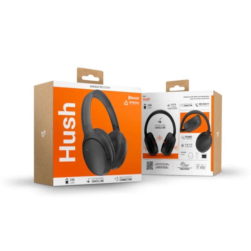 Energy Sistem Auriculares Hush Black BT ANC Energy Sistem Auriculares Hush Black BT ANC