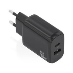 Aisens Cargador GaN 30W USB-C PD3.0 QC4.0 USB-A