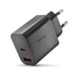 NGS CARGADOR GAN ULTRARAPIDO 20W USB-C+ USB-A