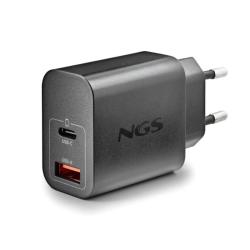 NGS CARGADOR GAN ULTRARAPIDO 20W USB-C+ USB-A
