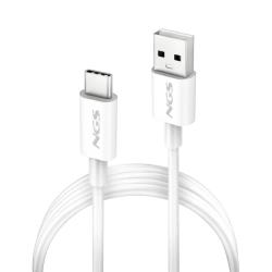 NGS CABLE CARGA RAPIDA USB-A A USB-C 1M BLANCO