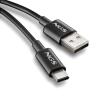 NGS CABLE CARGA RAPIDA USB-A A USB-C 1M NEGRO