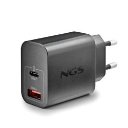NGS CARGADOR GAN ULTRARAPIDO 30W USB-C+ USB-A