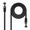 Nanocable Cable red Cat. 8.1 2GHZ SSTP Negro 1m