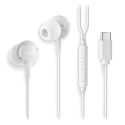 NGS Auricular Blanco Estéreo USB-C con cable