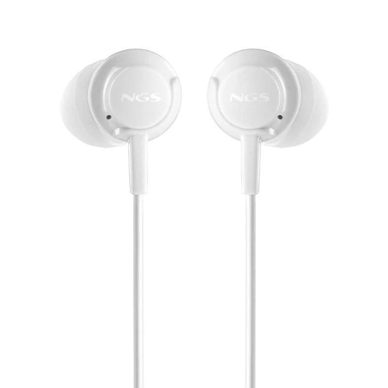 NGS Auricular Blanco Estéreo USB-C con cable