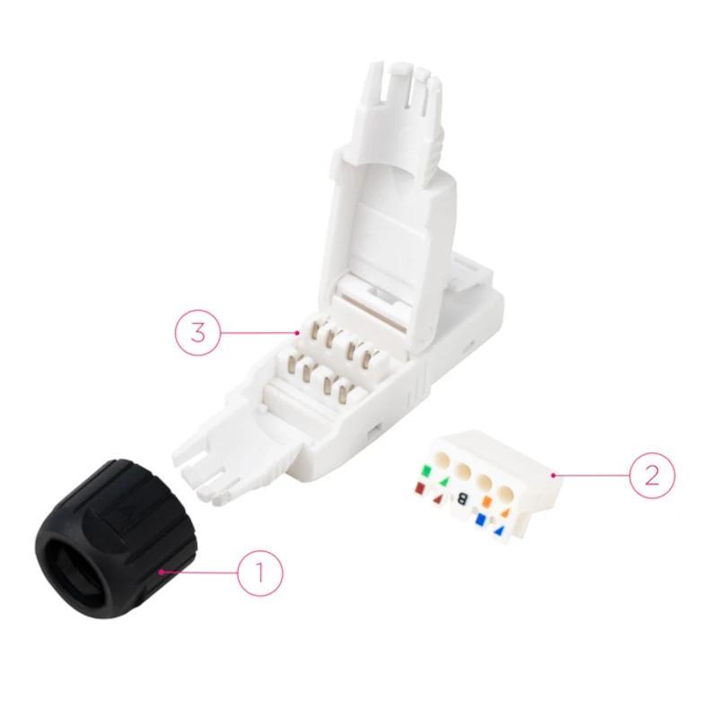 Nanocable Conector RJ45 Auto Crimpable 10 uds