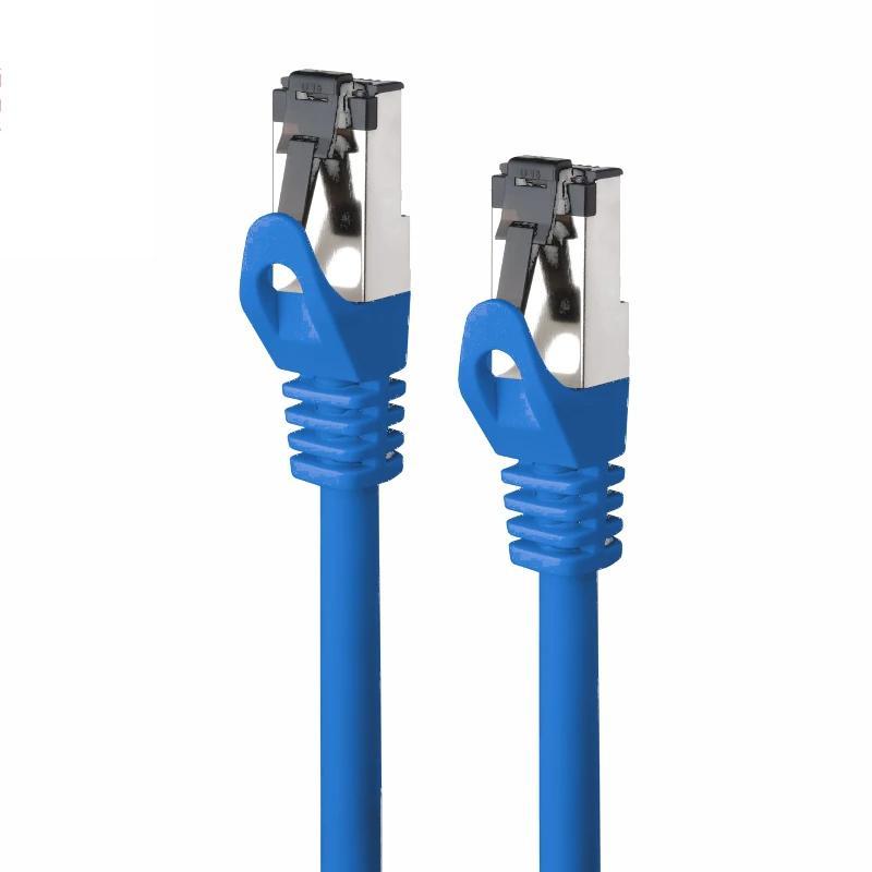 Nanocable Cable red Cat. 8.1 2GHZ SSTP Azul 0,25m