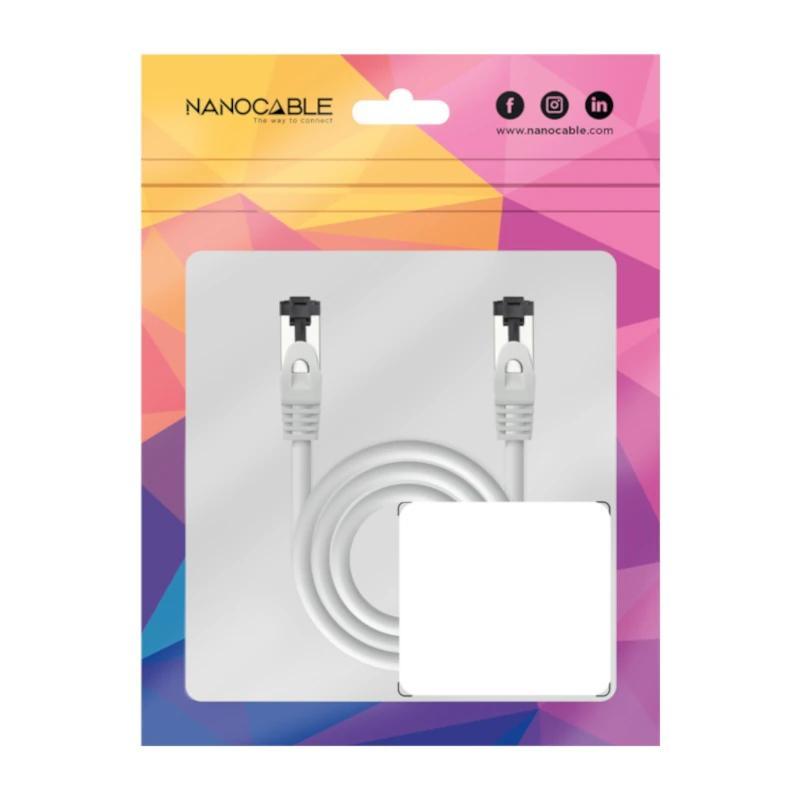 Nanocable Cable red Cat. 8.1 2GHZ SSTP Blanco 2m