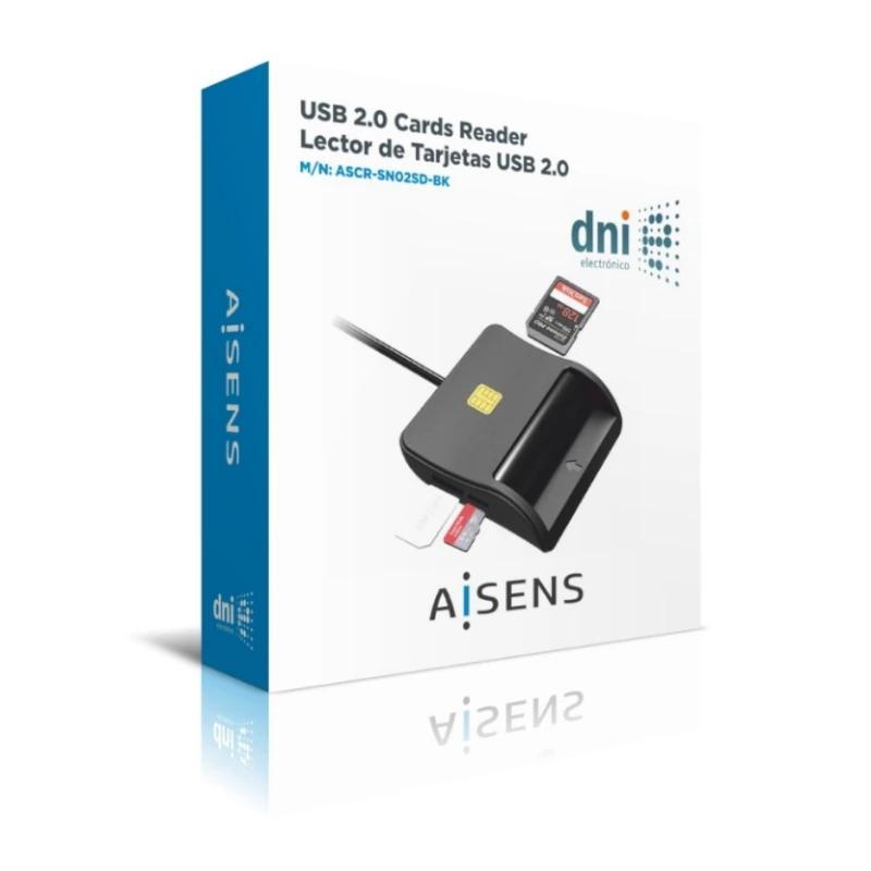 Aisens Lector DNI SIM SD MSD MMC RS-MMC MMC Micro
