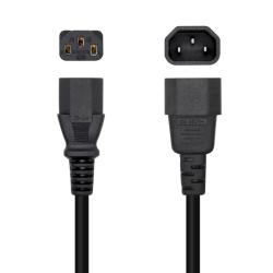 Aisens Cable alimentación C13/H-C14/M negro 1.5m
