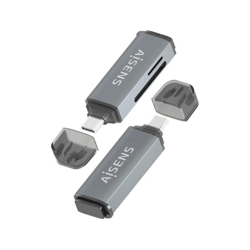 Aisens Lector Tarjetas SD MSD MMC RS-MMC MMCM USBC