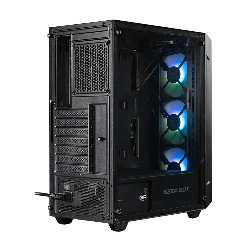Keep Out Caja M-Atx KO XC-200 RGB USB3 Black Glass