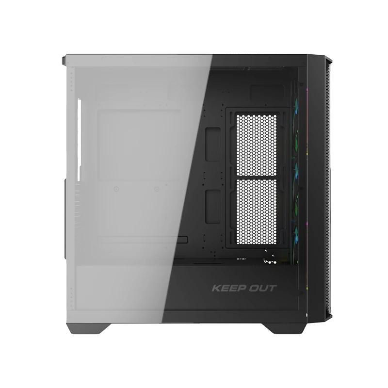 Keep Out Caja M-Atx KO XC-500 ARGB USB3 BlackGlass