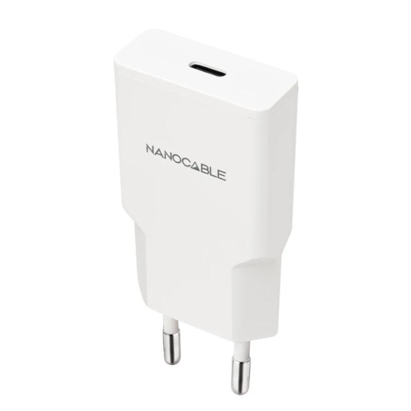 Nanocable Cargador USB-C/PD 20W   Blanco