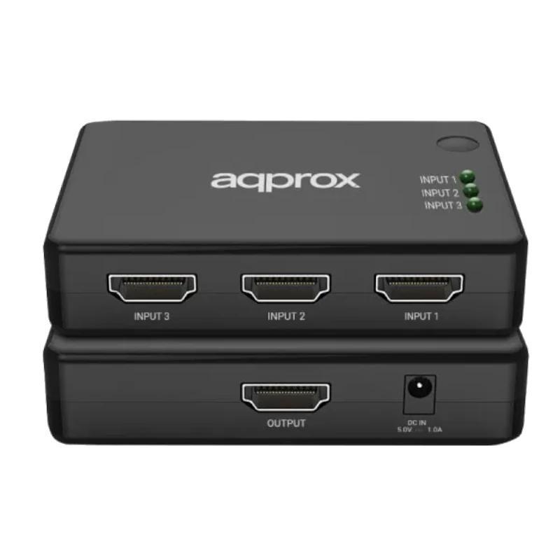 Approx HDMI Switch 4K HDMI 3 Puertos 4K/30HZ