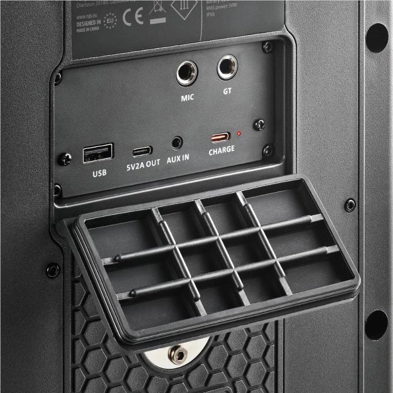 NGS Altavoz Wildbash 300W Bateria recargable IPX6