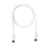 iggual Cable USB-C/USB-C 100 cm blanco Q3.0 3A 60W