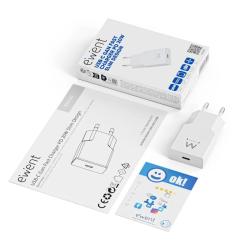 EWENT EW1310 Cargador rápido USB-C 20W Tec.Ganfast