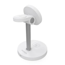 Aisens Cargador Inalámbrico USBC 15W 3 en 1 Blanco