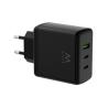 EWENT Cargador Gan Fast 65W 2 USB-C PD-1USB-A QC