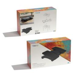 Tooq Reposapiés ajustable altura/inclinación confo