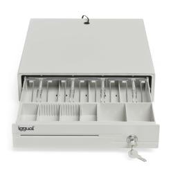 iggual Cajón portamonedas IRON-10W 38cm 4+6 blanco