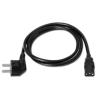 Aisens Cable alimentación CEE7M-C13H negro 3.0m