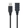 Nanocable Cable USB 3.0 Tipo A/M-A/H Negro 1.0 m