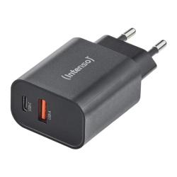 Intenso | Cargador pared GaN W30C² USB-C Negro