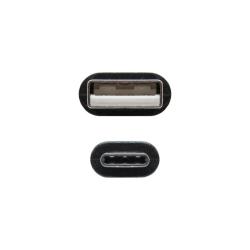 Nanocable Cable USB 2.0 3A Tipo USB-C/M-A/M 1 M