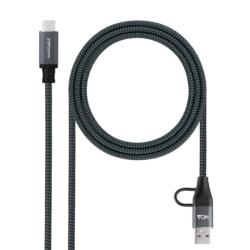 Nanocable Cable USB3.2 100W USB-C+A/USB-C 1 M