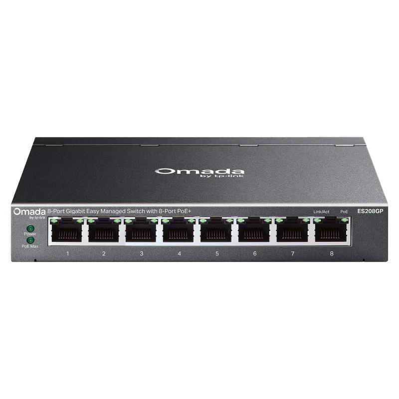 TP-Link ES208GP Switch 8xGbE PoE+ Acero Desktop