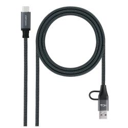 Nanocable Cable USB3.2 100W USB-C+A/USB-C 1,5 M