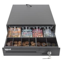 iggual Cajón Portamonedas IRON-10 38cm 4+6 negro