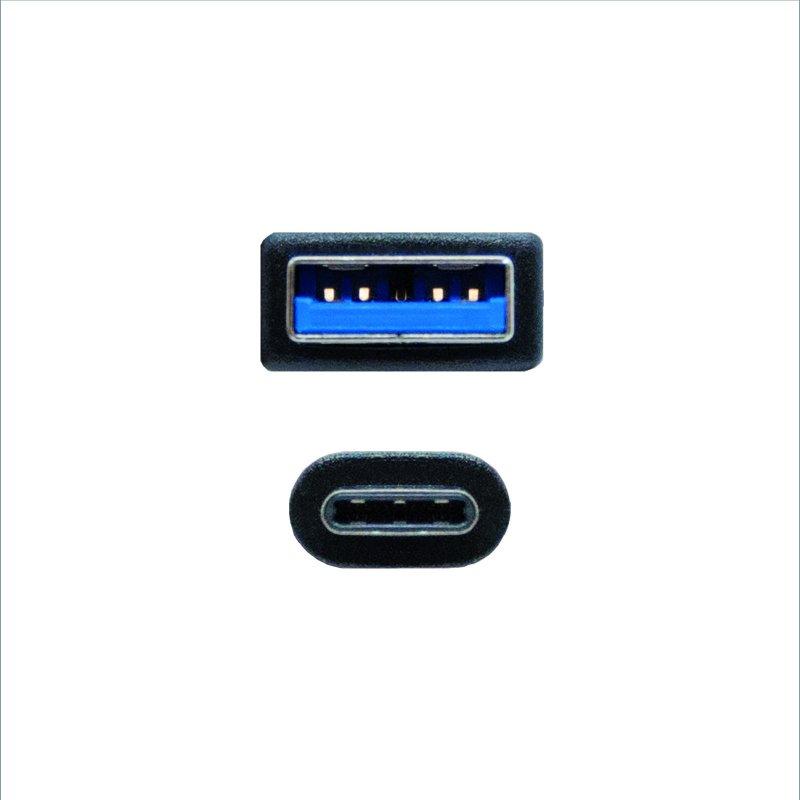 Nanocable Cable USB 3.1 Gen2 USB-C/M-A/M 0,5 M